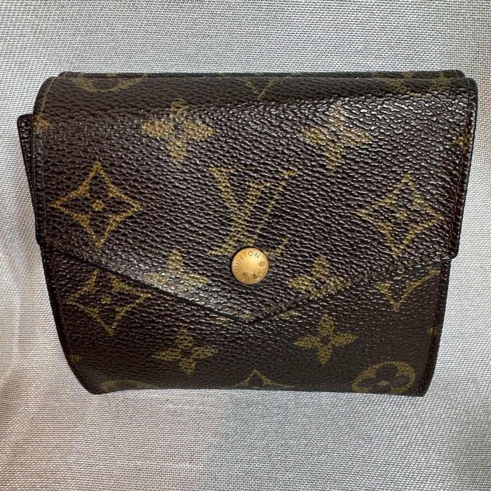 Louis Vuitton Monogram Canvas Bifold‎ Wallet Coin Pouch